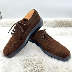 Tod’s Brown Suede lace up Oxford‎ Shoes men’s derby size 9.5